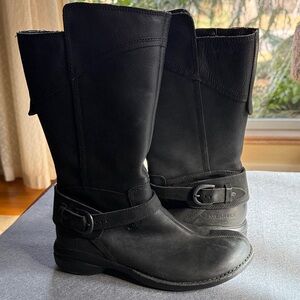 Merrell Women's Waterproof Black Leather Winter Boots